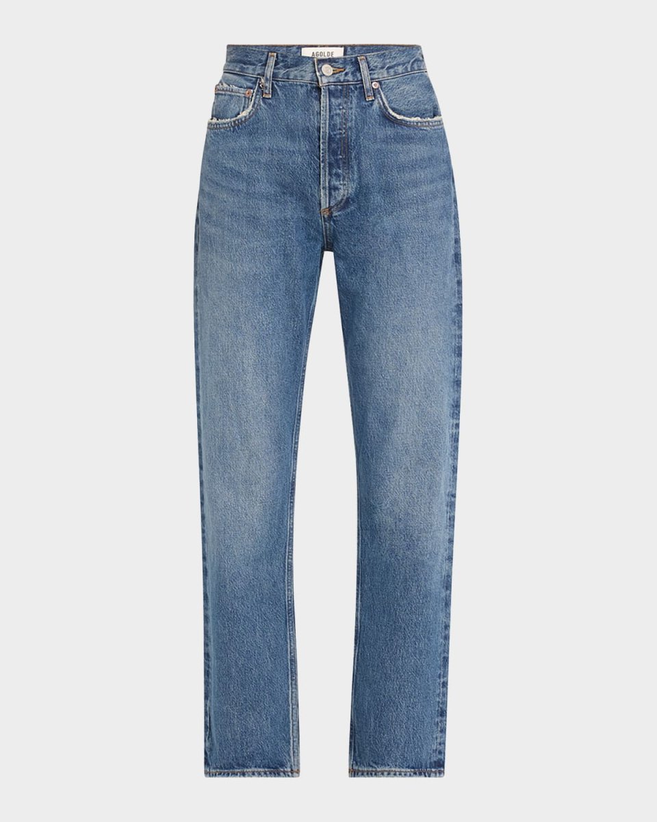 90's Pinch Waist High-Rise Straight Jeans